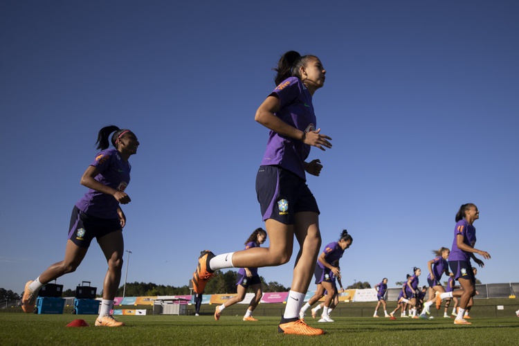 Último treino da Seleção Feminina Principal em Moreton Bay (Brisbane).