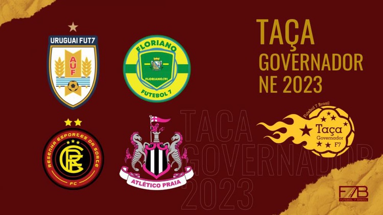 Clubes do Ceará e Piauí entram na disputa da Taça Governador NE de Futebol 7.