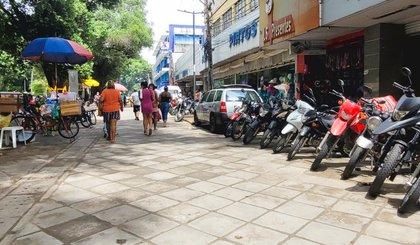 comércio centro calçadão (Foto: Divulgação/SINDILOJAS-PI)