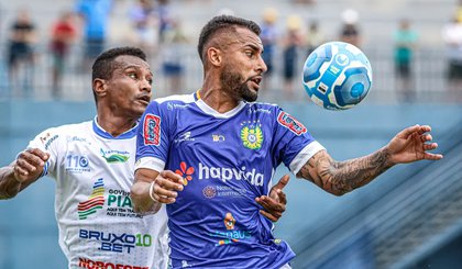 Nacional-AM x Parnahyba Série D . (Foto: Reprodução/ ge Piauí/João Normando/Agência LB)