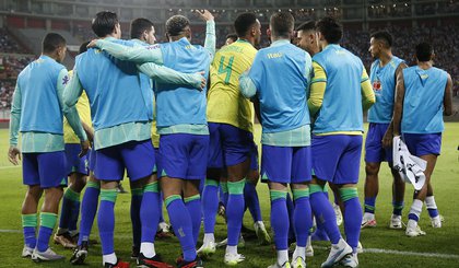 Atletas e comissão técnica da Seleção Brasileira (Foto: CBF Futebol) Atletas e comissão técnica da Seleção Brasileira (Foto: CBF Futebol)
