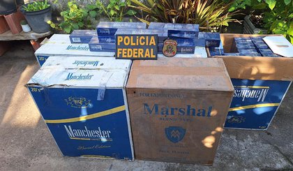 contrabando de cigarros (Foto: Ascom/PF)