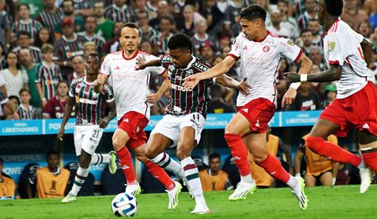 Mesmo com um a menos, Flu arranca empate com o Inter na Libertadores. (Foto: Mailson Santana/Fluminense FC)