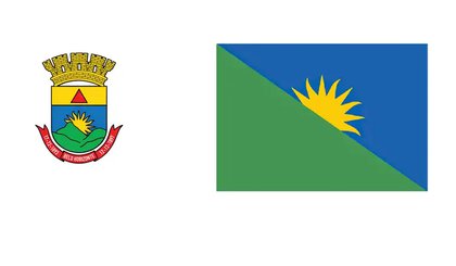 A proposta de uma nova bandeira para Belo Horizonte (direita) foi rejeitada pela maioria da população do município. Assim, fica mantida a bandeira atual (esquerda). (Foto: Prefeitura de Belo Horizonte/Divulgação) A proposta de uma nova bandeira para Belo Horizonte (direita) foi rejeitada pela maioria da população do município. Assim, fica mantida a bandeira atual (esquerda). (Foto: Prefeitura de Belo Horizonte/Divulgação)