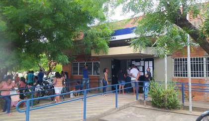 Agência do INSS em Teresina (Foto: Andrê Nascimento / g1)