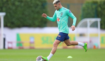 Andreas Pereira durante treino da Seleção (Foto: Rafael Ribeiro / CBF) Andreas Pereira durante treino da Seleção (Foto: Rafael Ribeiro / CBF)