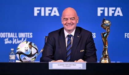Anúncio foi feito pelo presidente da Fifa, Gianni Infantino (Foto: Divulgação/Fi) Anúncio foi feito pelo presidente da Fifa, Gianni Infantino (Foto: Divulgação/Fi)