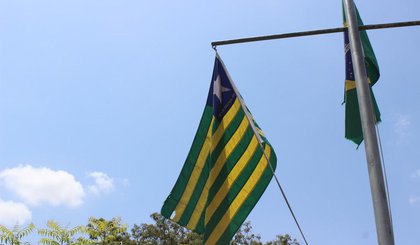 Bandeira do Piauí (Foto: Gustavo Almeida/G1) Bandeira do Piauí (Foto: Gustavo Almeida/G1)