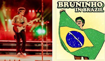 Bruno Mars compartilha arte de fã clube brasileiro (Foto: Instagram/Bruno Mars) Bruno Mars compartilha arte de fã clube brasileiro (Foto: Instagram/Bruno Mars)