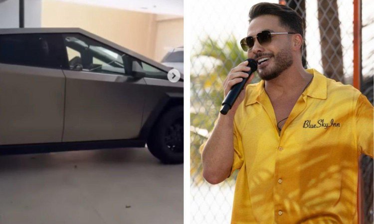 Cantor Wesley Safadão comprou uma Tesla Cybertruck