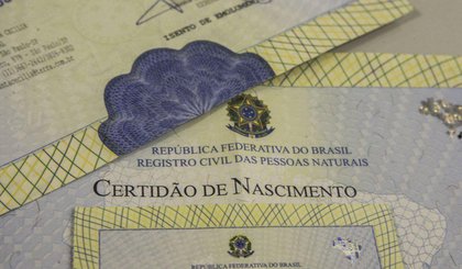 Certidão de Nascimento• Marcello Casal Jr/Agência Brasil (Foto: • Marcello Casal Jr/Agência Brasil)