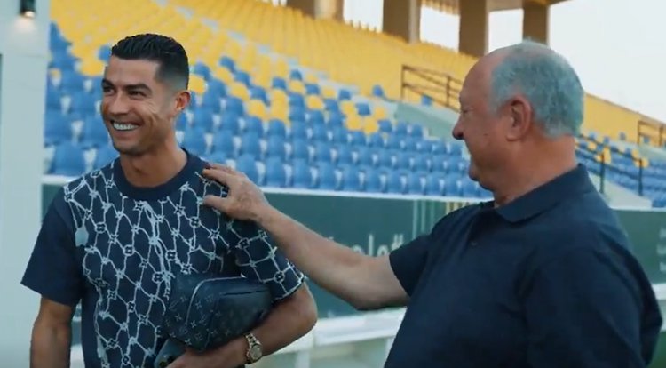Cristiano Ronaldo e Felipão se encontraram na Arábia Saudita