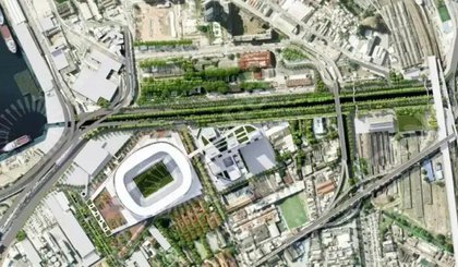 Flamengo tem projeto para a construção do estádio próprio no Gasômetro (Foto: Divulgação) Flamengo tem projeto para a construção do estádio próprio no Gasômetro (Foto: Divulgação)