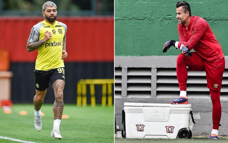 Gabigol busca acabar com jejum no Flamengo, e Fábio tenta mais um jogo sem sofrer gol
