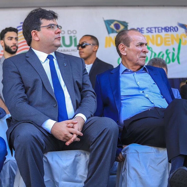 Governador Rafael Fonteneles (PT) e senador Marcelo Castro (MDB)