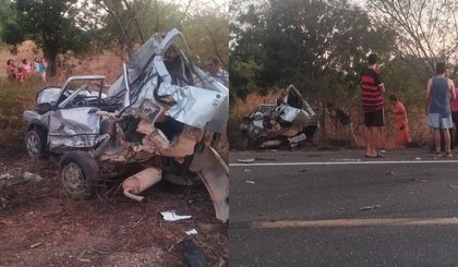 Homem morre após acidente entre carro e caminhão na BR-316 (Foto: Reprodução)