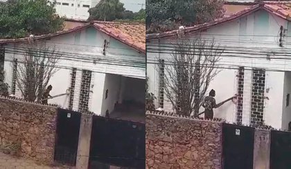 Homem tenta invadir casa com bastão de madeira no Centro de Teresina (Foto: Divulgação / PCPI) Homem tenta invadir casa com bastão de madeira no Centro de Teresina (Foto: Divulgação / PCPI)