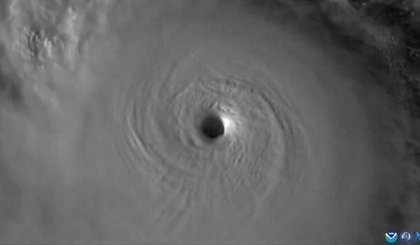 Imagens de satelite mostram furacao Milton de categoria 5 em 8 de outubro de 2024 (Foto: CSU/CIRA e NOAA)