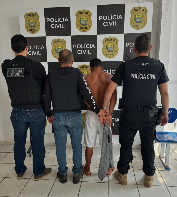 Jovem e preso suspeito de estuprar irma de 13 anos no Sul do Piaui