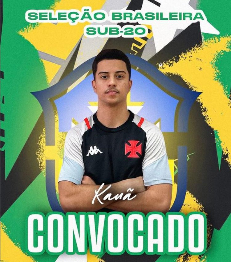 Kauã, ala do Vasco, convocado para a seleção brasileira sub-20