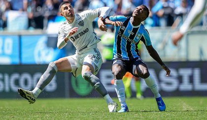 Lance de Gremio 2 x 3 Atletico-MG pela 25a rodada do Brasileirao (Foto: Pedro Souza / Atletico)