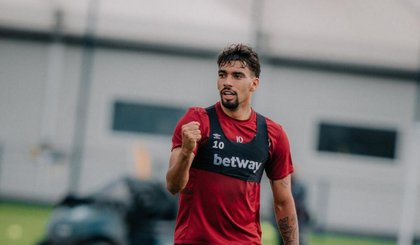 Lucas Paquetá em treino do West Ham (Foto: Divulgação / West Ham) Lucas Paquetá em treino do West Ham (Foto: Divulgação / West Ham)