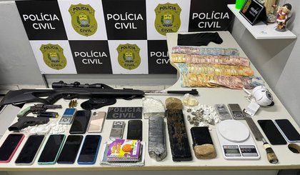 Material apreendido pela Polícia Civil em Canto do Buriti (Foto: Divulgação/PC-PI)