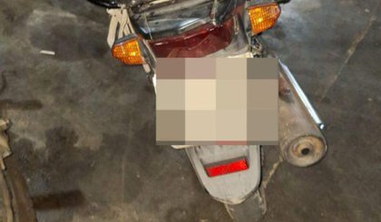 Motocicleta apreendida (Foto: ASCOM da Polícia Civil do Piauí)