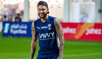 Neymar durante treino no Al-hilal (Foto: Reprodução / Instagram) Neymar durante treino no Al-hilal (Foto: Reprodução / Instagram)