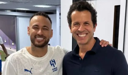 Neymar e Rodrigo Lasmar (Foto: Reprodução)