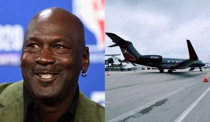 Novo jato de Michael Jordan acomoda ate 19 passageiros e quatro tripulantes (Foto: AFP / Reproducao/TikTok)