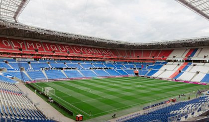 O Estádio Groupama é a casa do Lyon (Foto: Divulgação/X @OL_English) O Estádio Groupama é a casa do Lyon (Foto: Divulgação/X @OL_English)