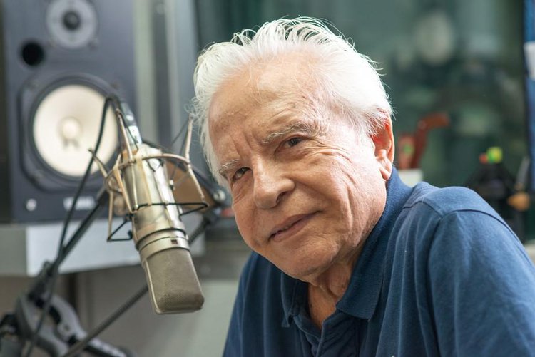 O locutor e apresentador Cid Moreira, em 2014