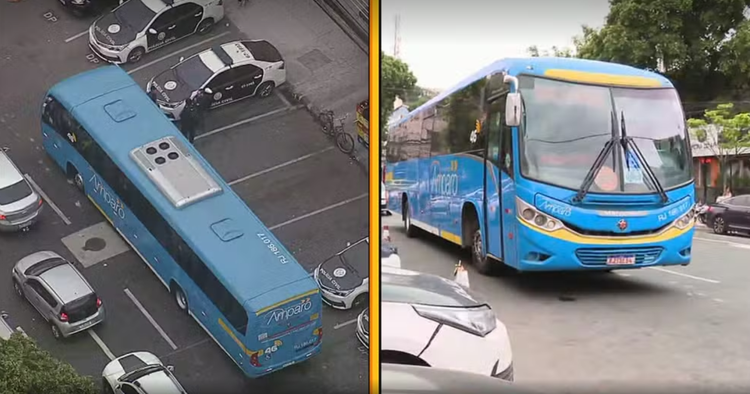 Ônibus é sequestrado e assaltado no Rio de Janeiro.