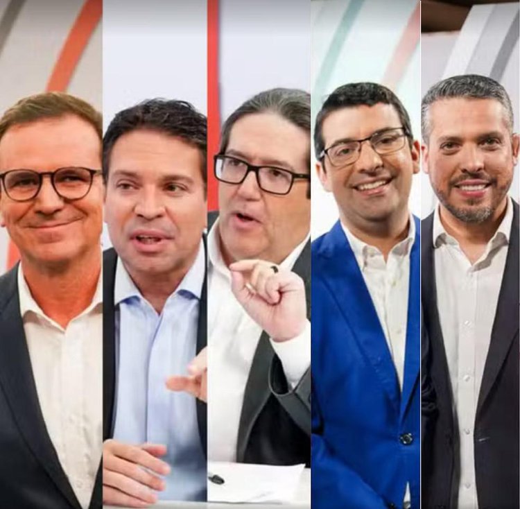 Paes, Ramagem, Tarcísio, Queiroz e Amorim foram chamados para o debate
