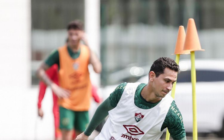 Paulo Henrique Ganso em treino no Fluminense