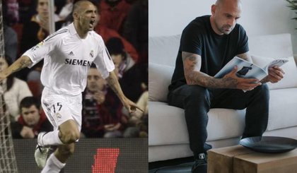 Raúl Bravo atuando pelo Real Madrid e com designer de interiores (Foto: Reprodução / Redes sociais) Raúl Bravo atuando pelo Real Madrid e com designer de interiores (Foto: Reprodução / Redes sociais)