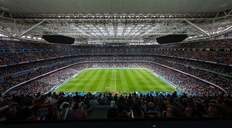 Santiago Bernabéu em jogo do Real Madrid