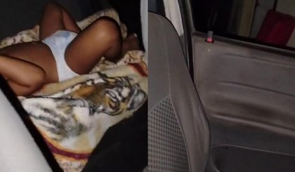 Sem energia há dias, pai dorme com a filha de 3 anos (Foto: Reprodução) Sem energia há dias, pai dorme com a filha de 3 anos (Foto: Reprodução)
