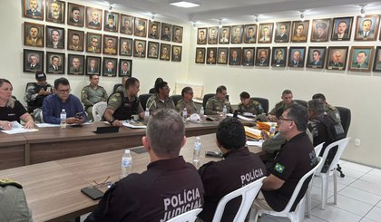 Tropas da Polícia Militar que reforçarão a segurança nas eleições municipais no Piauí viajam nesta quinta (3) (Foto: Divulgação/PM-PI)
