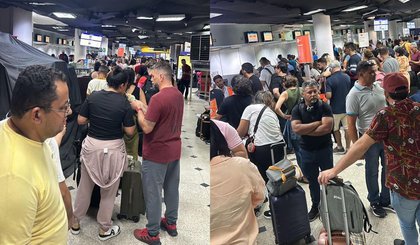 Voos são cancelados em Teresina e passageiros relatam colisão entre aviões (Foto: Arquivo pessoal)
