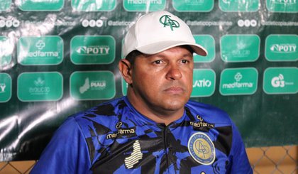 Washington Luiz, técnico do Atlético-PI (Foto: Julio Costa/ge) Washington Luiz, técnico do Atlético-PI (Foto: Julio Costa/ge)