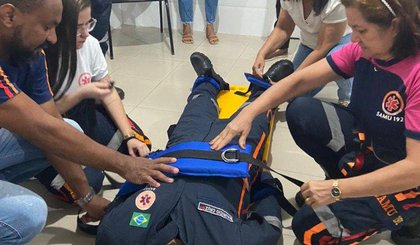 Capacitação no SAMU de Floriano aprimora atendimento a pacientes em crise psiquiátrica (Foto: Divulgação / Prefeitura Municipal de Floriano)