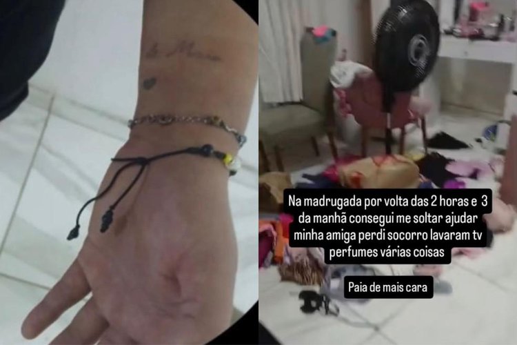 Criminosos amarram influenciadora dentro de casa e fazem arrastão em Teresina