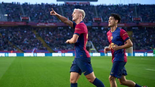 Dani Olmo marca duas vezes em Barcelona 3 x 1 Espanyol, na 12ª rodada da LaLiga