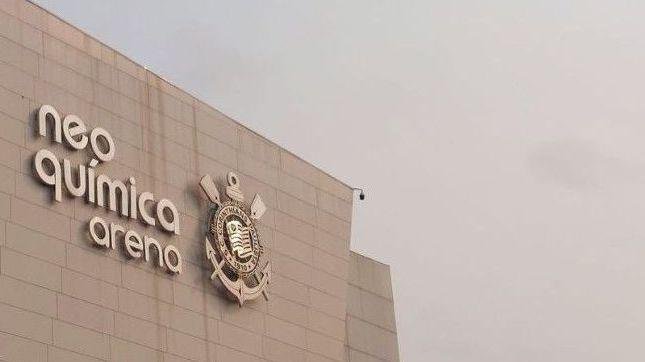 Fachada da Neo Química Arena, casa do Corinthians