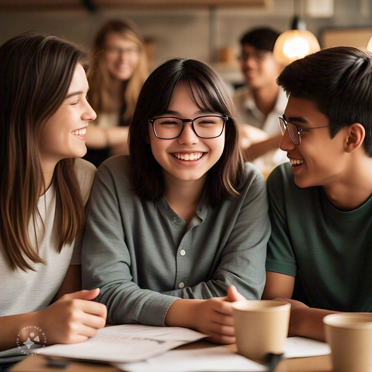 Foto diivulgado de estudantes