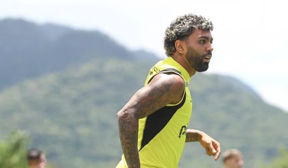 Gabigol em treino pelo Flamengo (Foto: Gilvan de Souza / Flamengo)