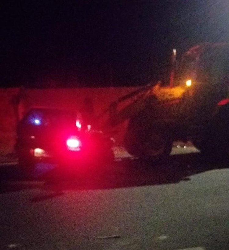 Homem morre em colisão entre carro e retroescavadeira na Zona Sul de Teresina
