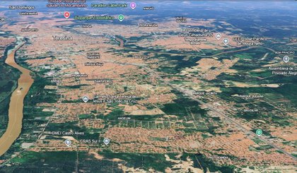 IBGE divulga população de Teresina por bairros (Foto: Reprodução/Google Earth) IBGE divulga população de Teresina por bairros (Foto: Reprodução/Google Earth)